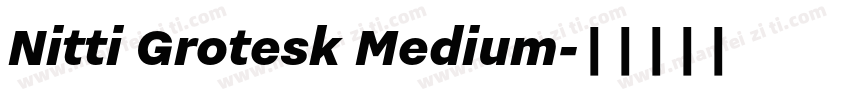Nitti Grotesk Medium字体转换